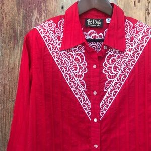 Bob Mackie LS Shirt M